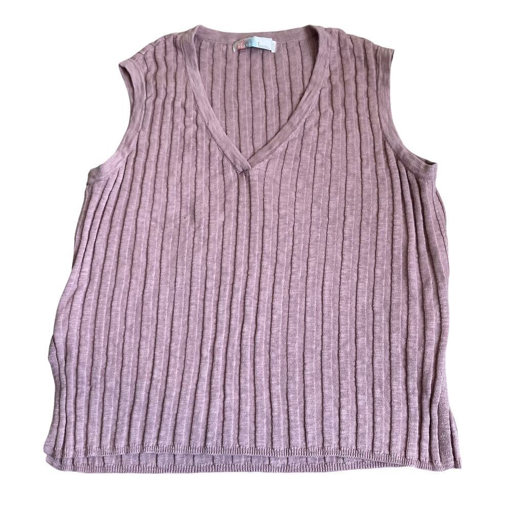 Free People Beach Sz L Veda Ribbed Knit Two Piece Skirt Set Dusty Mauve Pink - Picture 5 of 16